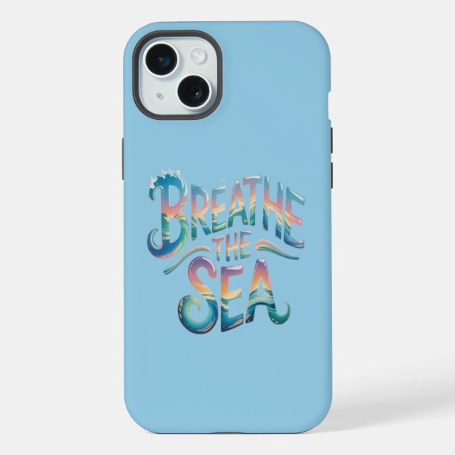 Coque iPhone Respirer la mer (Verso)