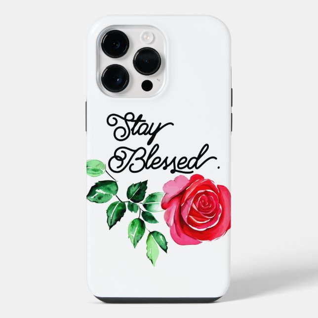 Coque iPhone Restez béni (Verso)