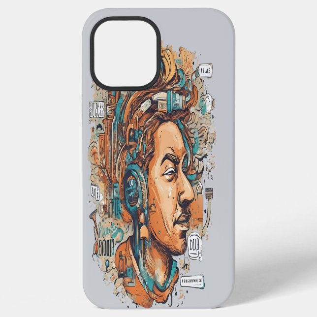 Coque iPhone Restez inspiré - Motivation et mise à niveau (Verso)