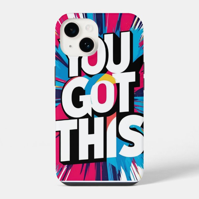 Coque iPhone Restez inspiré - Motivation et mise à niveau (Verso)