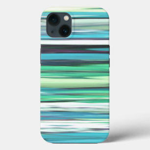 Etui iPhone 13 Résumé #2 : Flou bleu vert aquatique Case-Mate iPh
