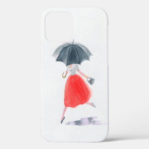 Coque iPhone 12 Résumé d'encre alcoolique. Minéral décoloré Vintag