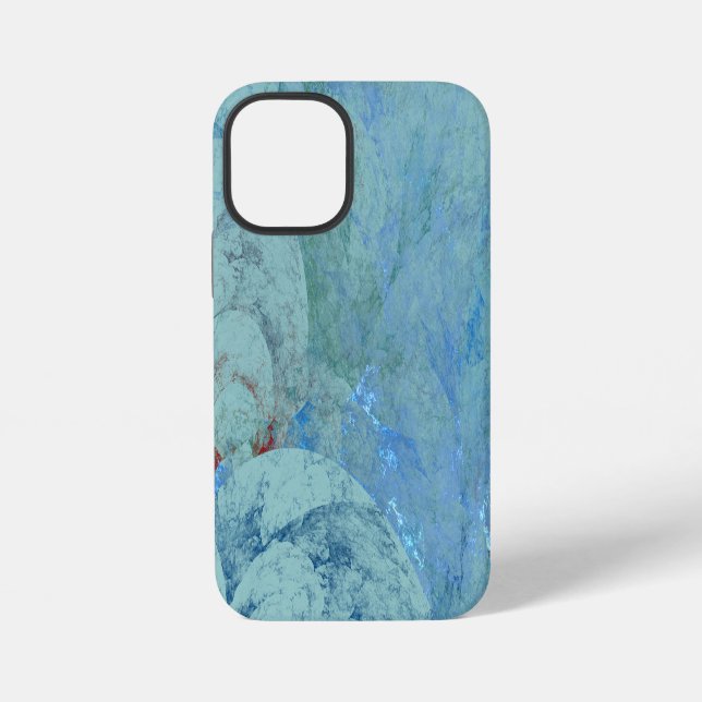 Coque iPhone Résumé Opale Bleue (Verso)