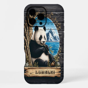 Coque iPhone 16 Pro Max Retraite de montagne de Panda : Reproduction de ba