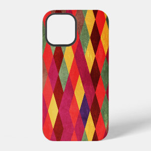 Coque iPhone 12 Rétro Abstrait : Conception de motif vintage
