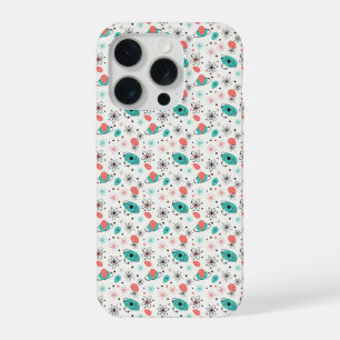 Coque iPhone 15 Pro Rétro Éclatement Stellaire Atomique et Atomes en O