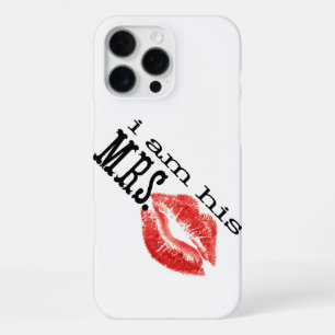 Coque iPhone 16 Pro Max Rétro Je suis sa Mme Lèvres Rouges