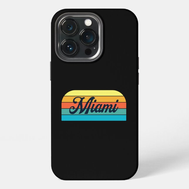 Coque iPhone Retro Miami (Dos)