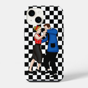 Coque Pour iPhone 14 Retro Nostalgic 1950's Couple Dancing