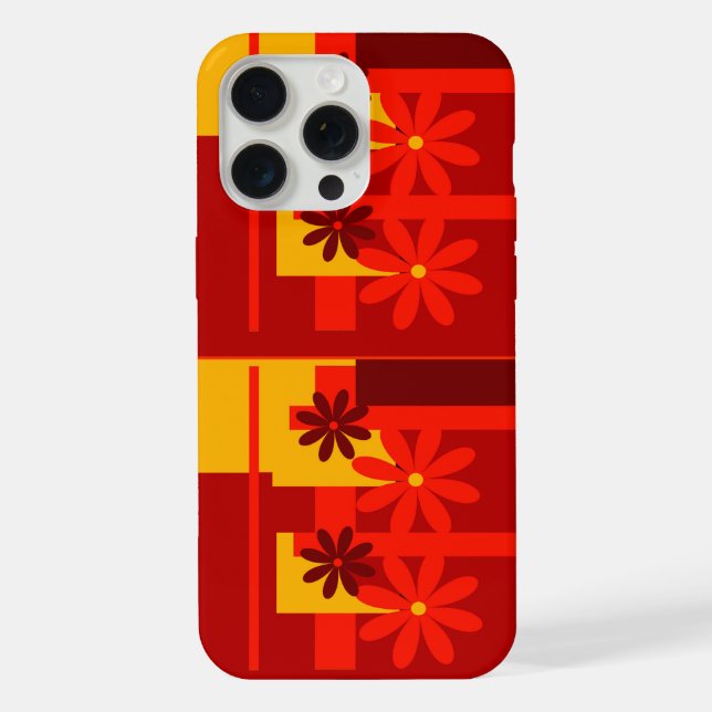 Coque iPhone Rétro orange 1970's , (Verso)