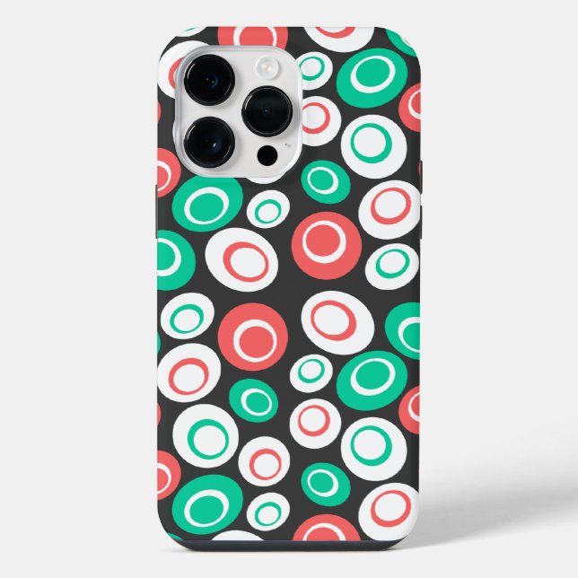 Coque iPhone Rétro Ovals (Verso)