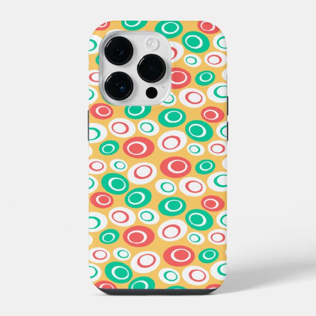 Coque iPhone Rétro Ovals (Verso)
