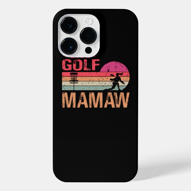 Coque iPhone Retro Vintage Mamaw Disk Golf Cadeau (Verso)