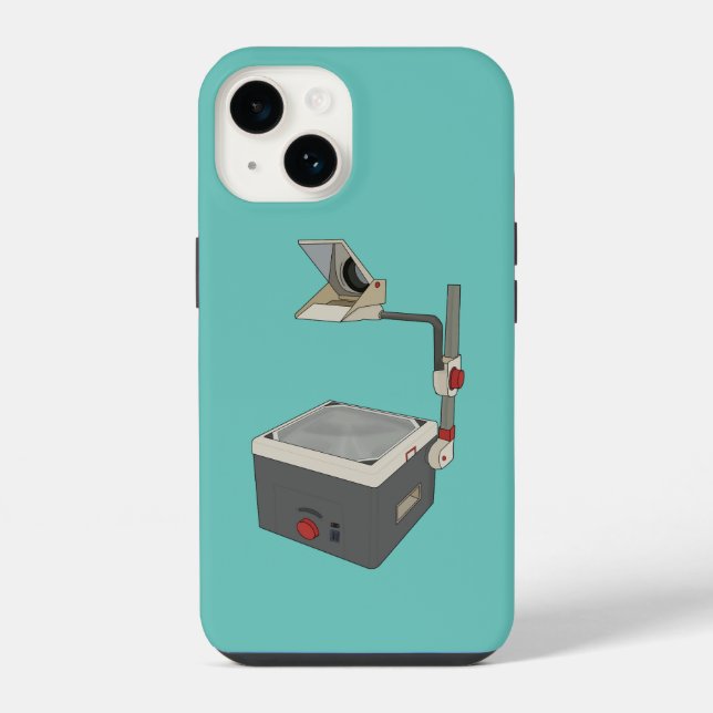 Coque iPhone Rétroprojecteur 80s 90s OHP (Verso)