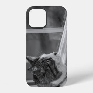 Coque iPhone 12 Rêvant d'un climat plus chaud en nuances de gris