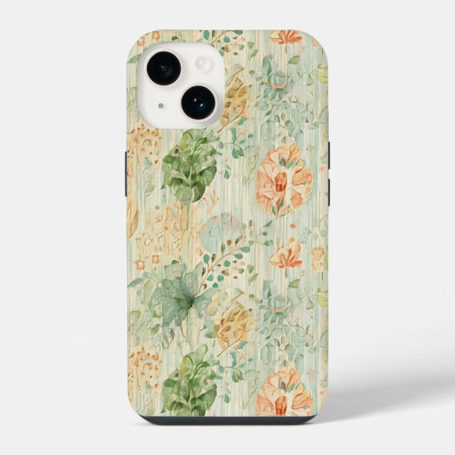 Coque iPhone Rêve botanique doux (Verso)