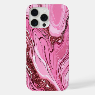 Coque iPhone 15 Pro Max Rêve de marbre rose