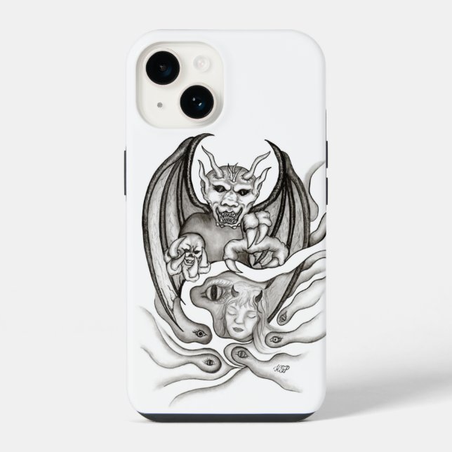 Coque iPhone Rêve de Minuit - Diables (Verso)