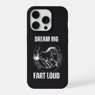 Coque iPhone 15 Pro Rêve drôle grosse flatulence forte cheval graphiqu