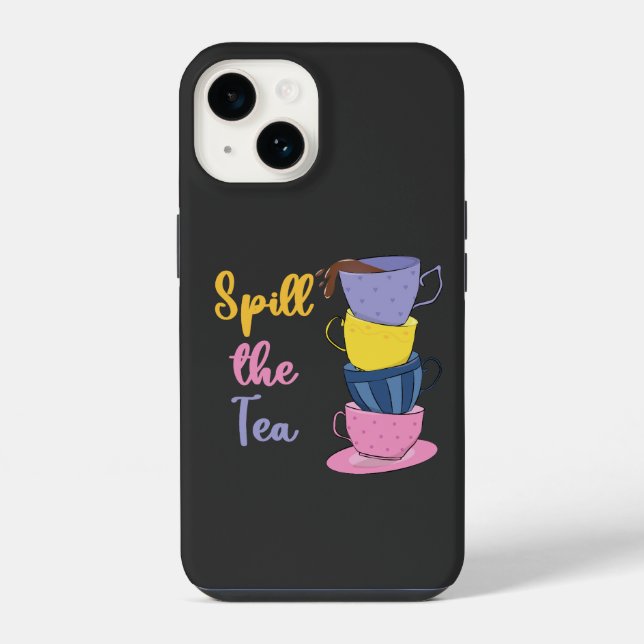Coque iPhone Révéler le Thé - Buveur de Thé (Verso)