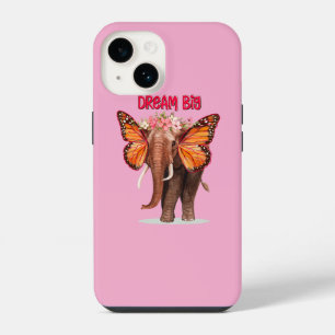 Coque Pour iPhone 14 Rêver Gros Comme Un Inspirationnel Éléphant