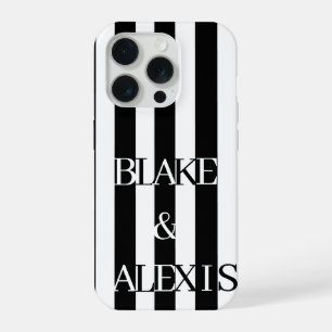 Coque iPhone 15 Pro Rêverie monochrome de l'infini noir et blanc