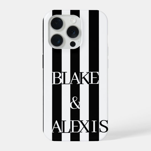 Coque iPhone Rêverie monochrome de l'infini noir et blanc (Verso)