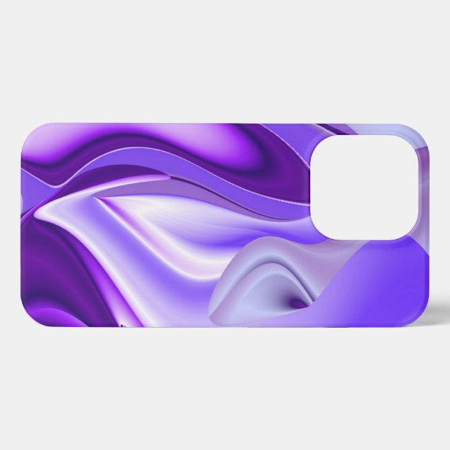 Coque iPhone Rêves arc-en-ciel à fleurs violettes (Verso Horizontal)