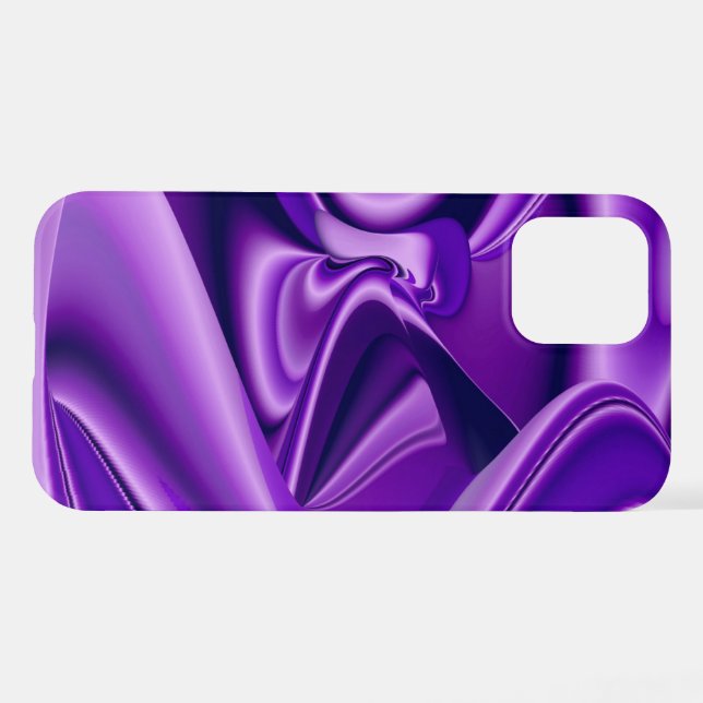 Coque iPhone Rêves arc-en-ciel à fleurs violettes (Verso Horizontal)