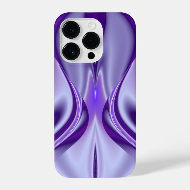 Coque iPhone Rêves arc-en-ciel à fleurs violettes (Verso)