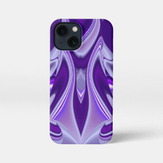 Etui iPhone 13 Mini Rêves arc-en-ciel à fleurs violettes