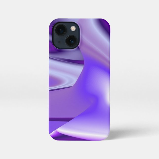 Coque iPhone Rêves arc-en-ciel à fleurs violettes (Verso)