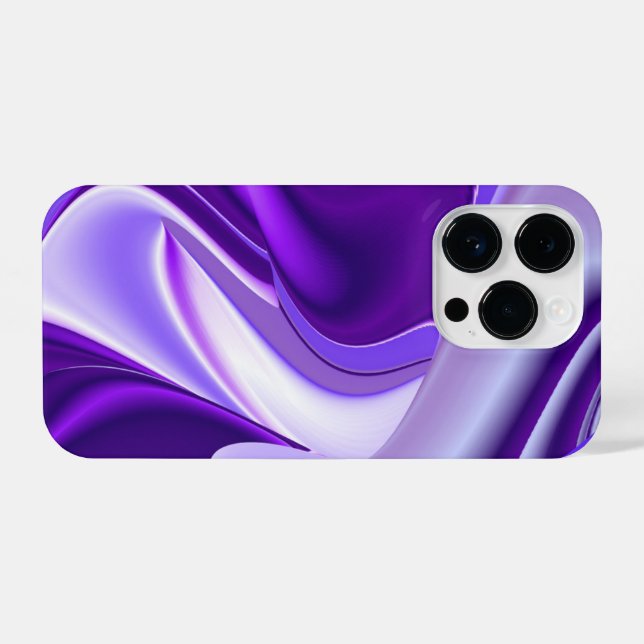 Coque iPhone Rêves arc-en-ciel à fleurs violettes (Verso Horizontal)