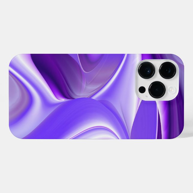 Coque iPhone Rêves arc-en-ciel à fleurs violettes (Verso Horizontal)