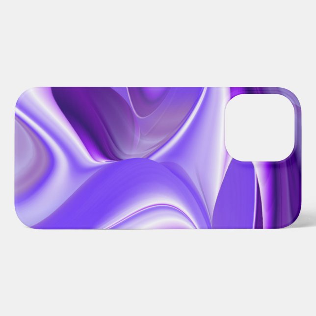 Coque iPhone Rêves arc-en-ciel à fleurs violettes (Verso Horizontal)