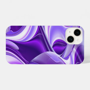 Coque Pour iPhone 14 Rêves arc-en-ciel à fleurs violettes