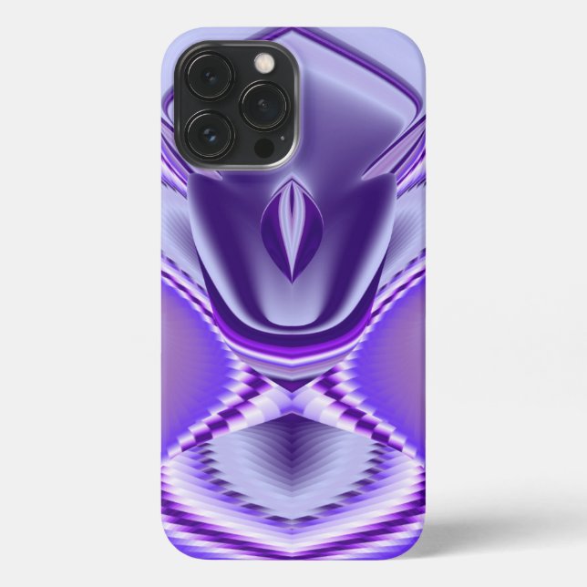Coque iPhone Rêves arc-en-ciel à fleurs violettes (Verso)