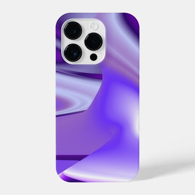 Coque iPhone Rêves arc-en-ciel à fleurs violettes (Verso)
