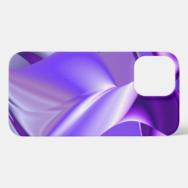 Coque iPhone Rêves arc-en-ciel à fleurs violettes (Verso Horizontal)