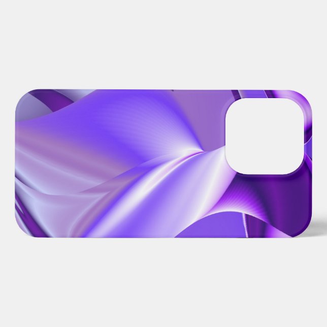 Coque iPhone Rêves arc-en-ciel à fleurs violettes (Verso Horizontal)