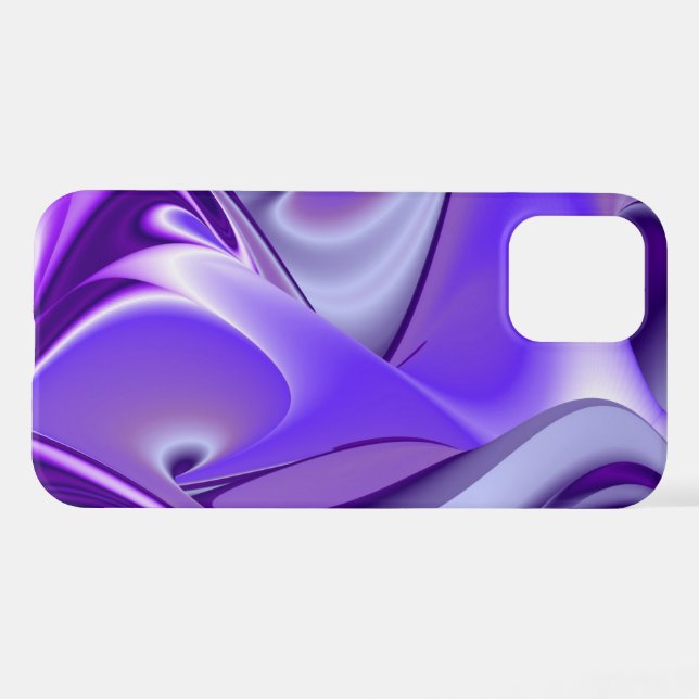 Coque iPhone Rêves arc-en-ciel à fleurs violettes (Verso Horizontal)