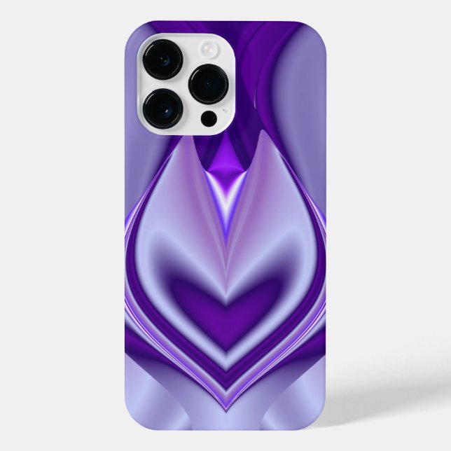 Coque iPhone Rêves arc-en-ciel à fleurs violettes (Verso)