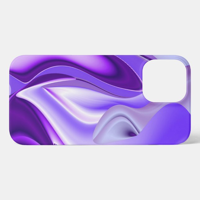Coque iPhone Rêves arc-en-ciel à fleurs violettes (Verso Horizontal)