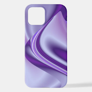 Coque iPhone 12 Rêves arc-en-ciel à fleurs violettes