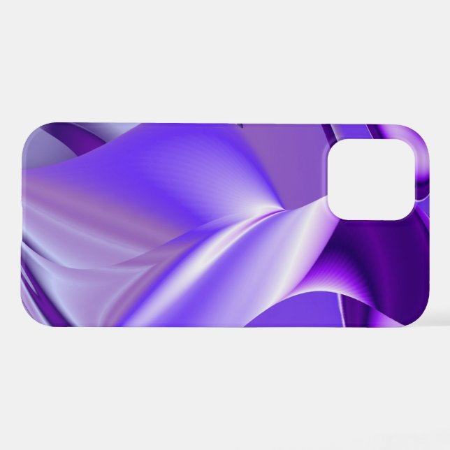 Coque iPhone Rêves arc-en-ciel à fleurs violettes (Verso Horizontal)