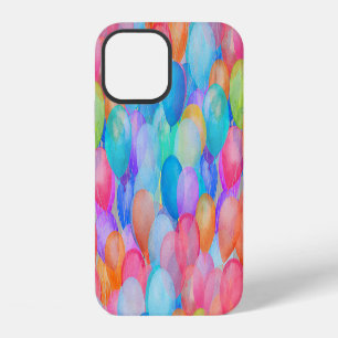 Coque iPhone 12 Rêves arc-en-ciel : Art de ballon en aquarelle