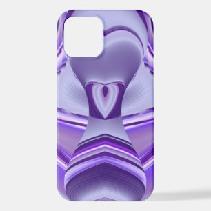 Coque iPhone 12 Rêves d'arc-en-ciel de fleur violette