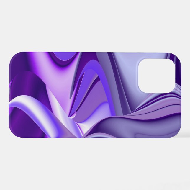 Coque iPhone Rêves d'arc-en-ciel de fleurs violettes (Verso Horizontal)