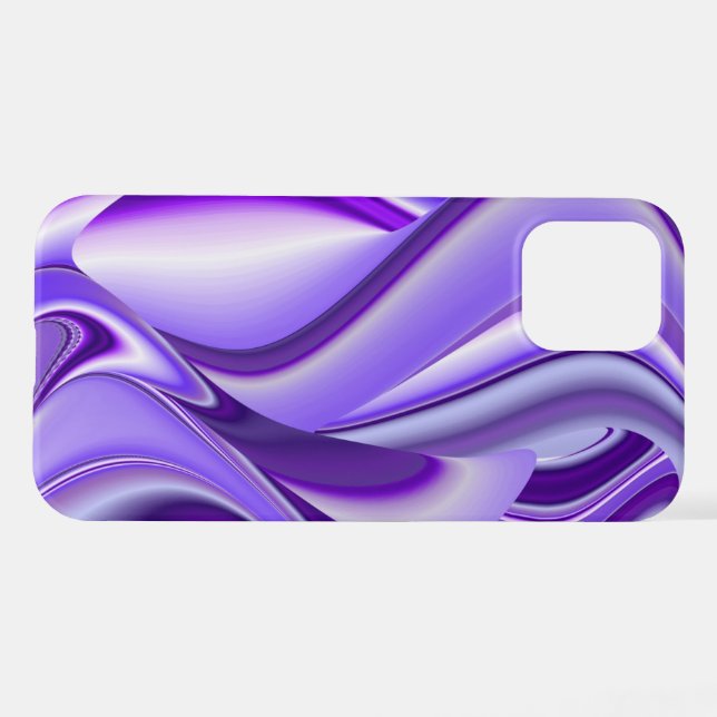 Coque iPhone Rêves d'arc-en-ciel de fleurs violettes (Verso Horizontal)