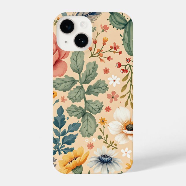 Coque iPhone Rêves de lavande : Serene Floral Téléphone Case (Verso)